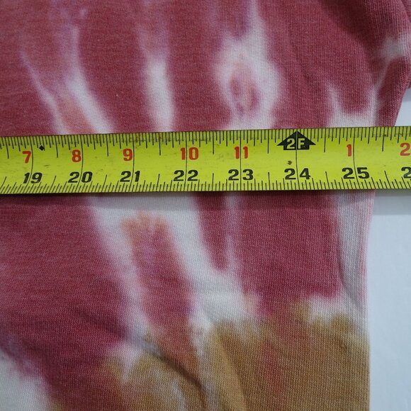 No Comment Pink Tie Dye Crew Neck Long Sleeve Sweatshirt Women Size XL - Picture 8 of 12